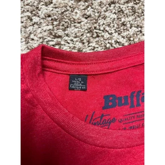 Buffalo David Bitton Vintage Collection Mens Graphic T-Shirt Red Stretch L New - Picture 6 of 11